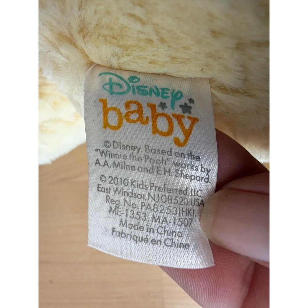 Disney Winnie the Pooh Rattle Plush Baby Kids‎ Preferred 2010 Red Shirt Stuffed
